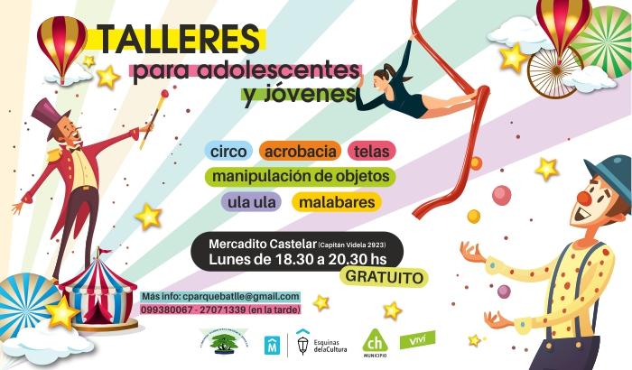 TALLERES GRATUITOS Para ADOLESCENTES Y JÓVENES | Municipio CH