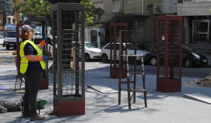 Avances de obra en plaza Comedia Nacional