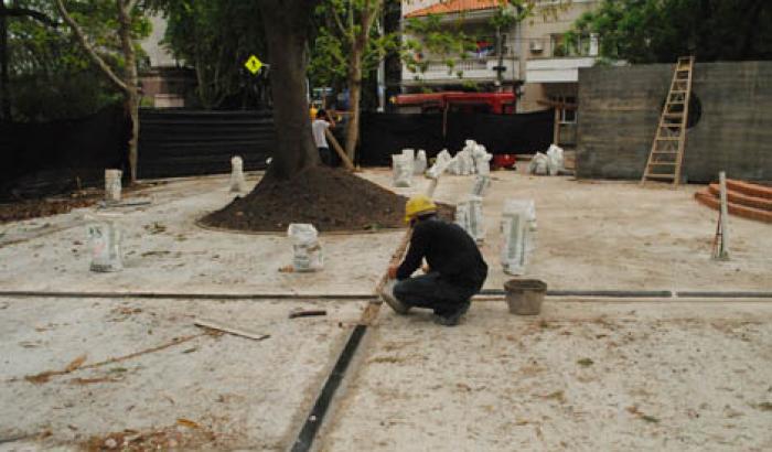 Avances de obra en plaza Cabrera